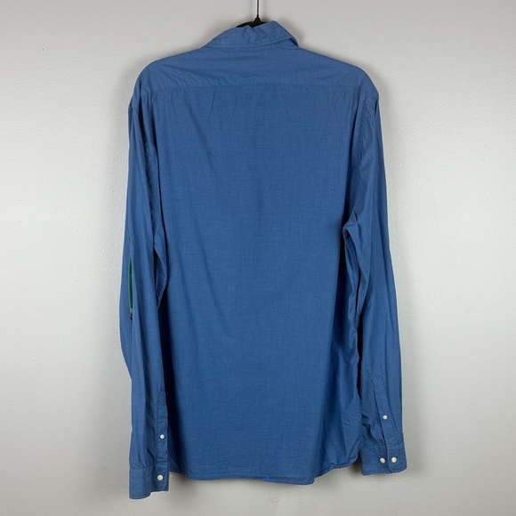 Scotch & Soda 100% Cotton Men's Blue Casual Button-Down Shirt Size XL - Picture 14 of 14